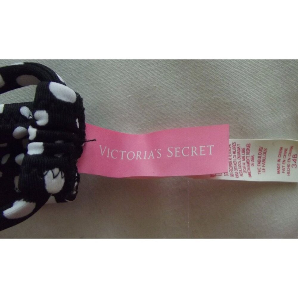 Victoria's Secret Bikini TOP ONLY 34B FABULOUS coral Paisley Halter push up - Picture 7 of 9